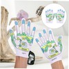 Homoyoyo Foot Massager 1 Pair Acupressure Printed Gloves Spandex Household