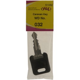 W4 WD Replacement Caravan Key No032 - Black