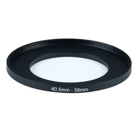 40.5mm to 58mm Step-Down Ring Filter Adapter,for All Brands UV ND CPL, Metal Ring Step-Down Rings Adapter Filter (40.5mm-58mm)