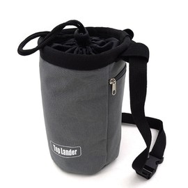Chalk Bag, No Leak Climbing Chalk Bag Adjustable Drawstring Bag, New Chalk Bag Rock Climbing, Durable Gym Chalk Bag for Gymnastics, Rock Climbing, Weight-Lifting, Bouldering(Grey)