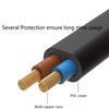 HISPD 6FT 2-Prong Extension Power Cord Cable Lead Replacement for