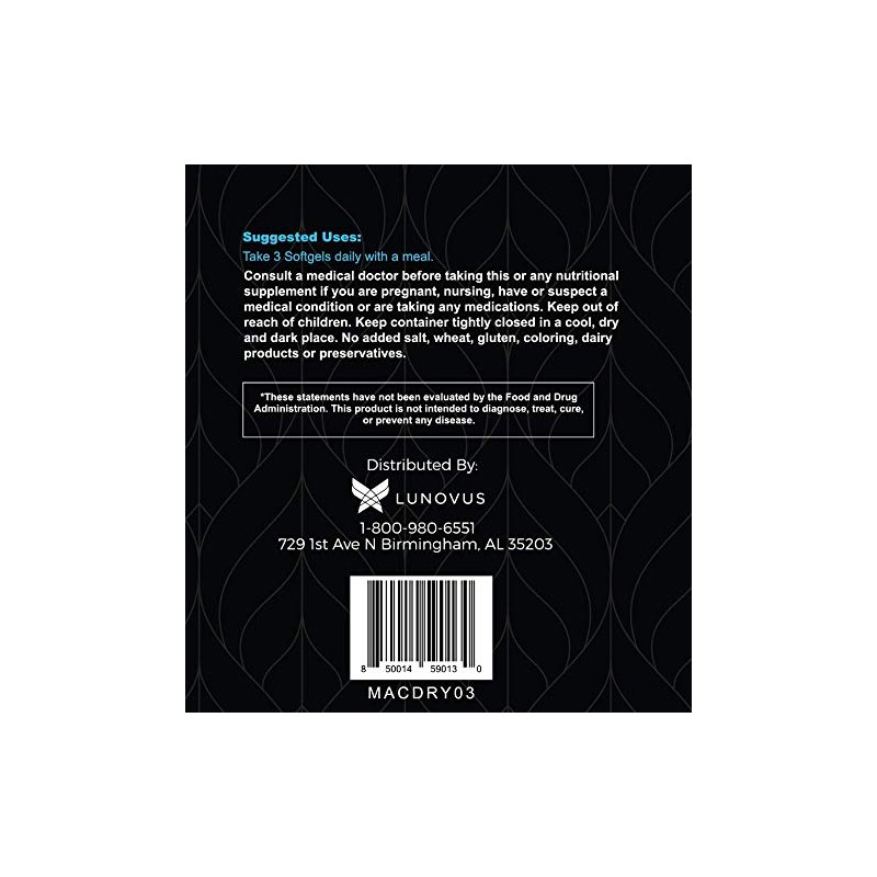 Tear Support Eye Vitamins for Dry Eyes - 3-Month Supply,