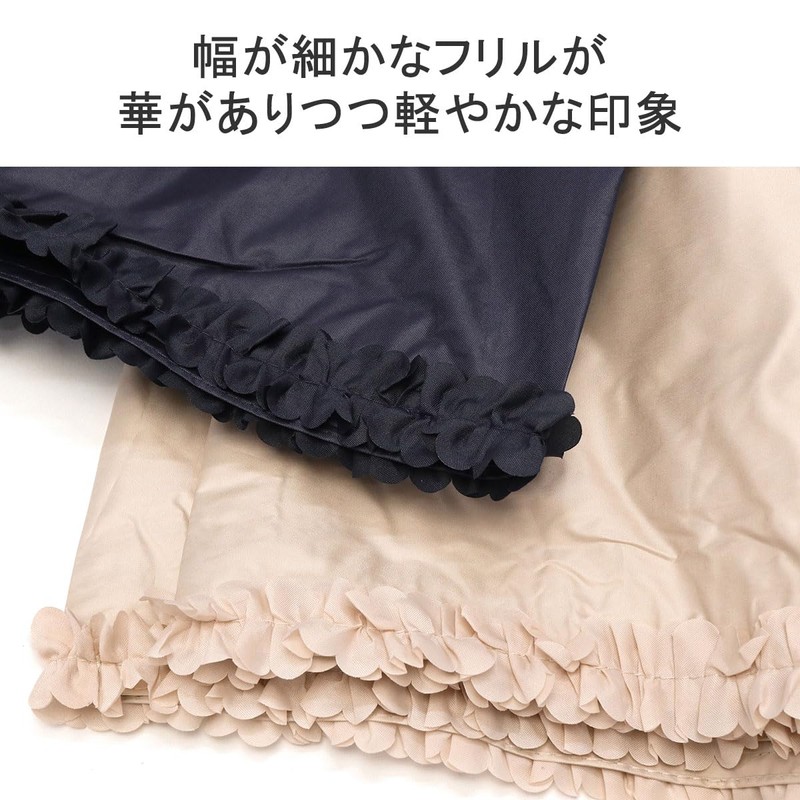 Nifty Colors 2354 OF Folding Umbrella, Blackout Ruffle Mini