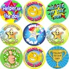 144 Helper of the Day 30mm School Reward Stickers for