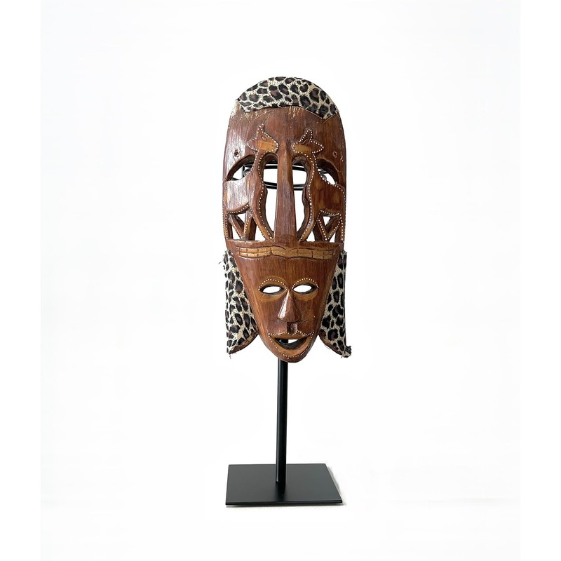 Clearco Decorative Mask Display Stand, Adjustable Height Artifact Metal Hat
