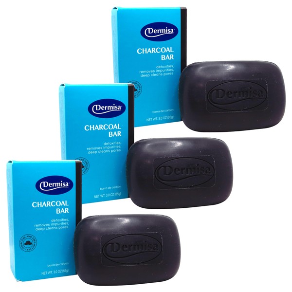DERMISA BARRA DE JABON DE CARBON CON ACEITE DE COCO