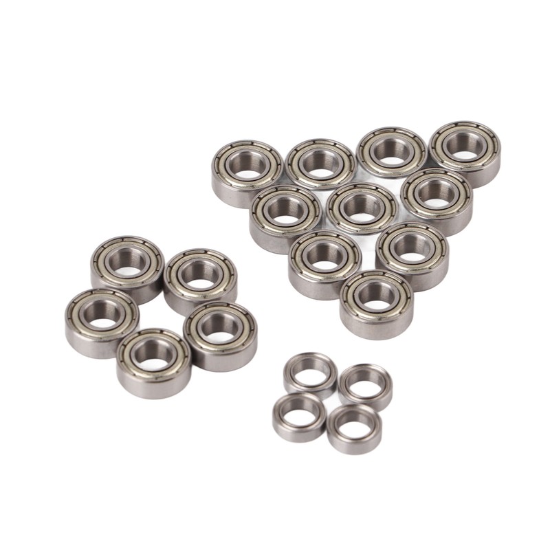 19Pcs Sealed Bearing Kit RC Car Metal Wheel Bearings for