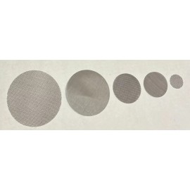 Stainless Steel 304 wire cloth disc 1" Dia 20X20 mesh (100 pack)