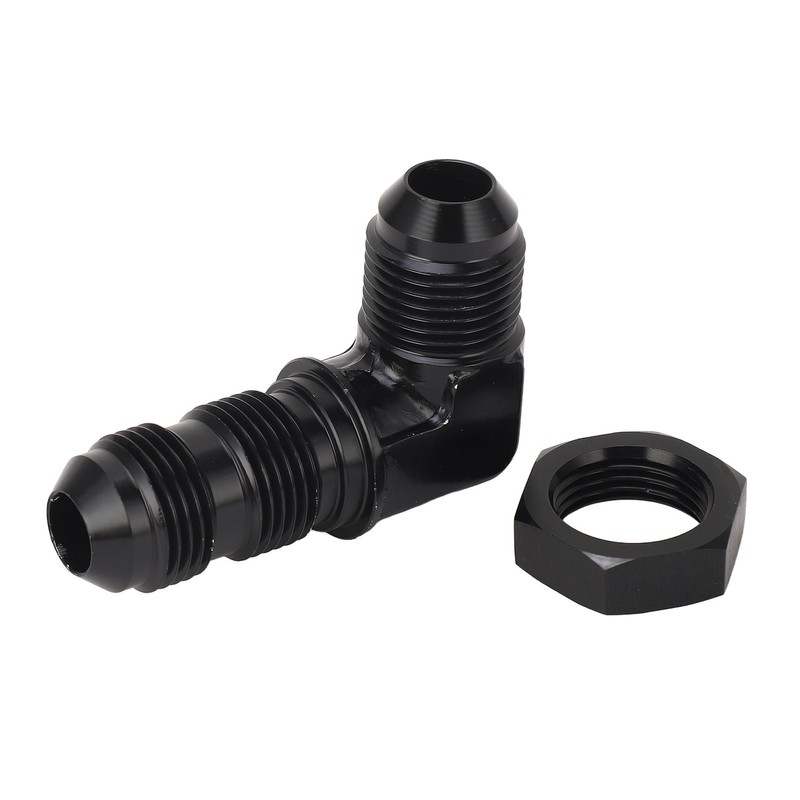 90 Degree 8 AN Flare Bulkhead Adapter Reusable Flare Hose