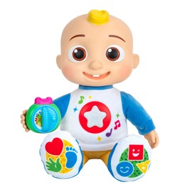 CoComelon Discover ‘N Play JJ - Explore Shapes, Colors, ABC’s, 123’s, Listen to 5 Fan-Favorite Songs, and 50+ Phrases - Feature Plush 10” JJ Doll for Kids and Preschoolers - 18 Months +