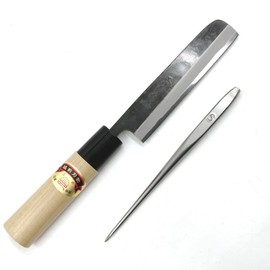 Edo Kikusui Eel Ripper Thin 4.1 inches (105 mm) + Perforated Pine Needles Stainless Steel & Polished Set