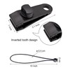 BINCKIN 20 Pcs Heavy Duty Tarp Clips with Bungee Cord