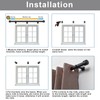 Heavy Duty Curtain Rods, 1 1/8 Inch Diameter Single Curtain