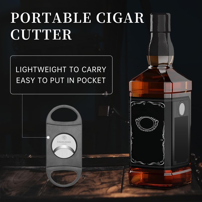 Cigar Cutter with Sharp Blade, Stainless Steel and Cigar Guillotine