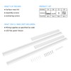VocgoUU 10 Pack 2x4 Surface Mount Kit Aluminum Frame for