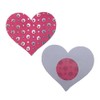 FoxYaye Heart Sequin Nipple Pasties - Pink Sexy Raunchy Covers,