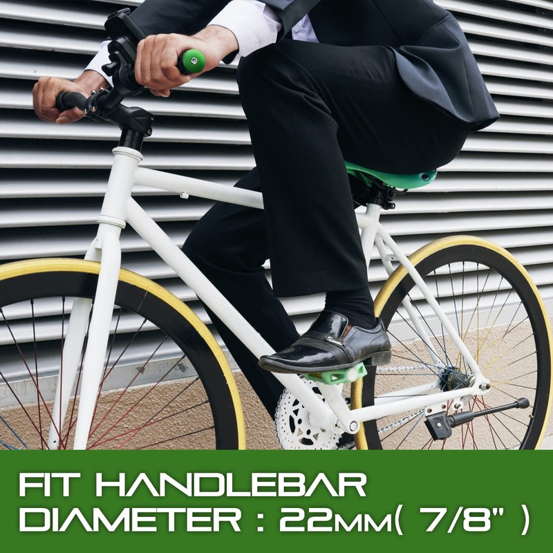 ONIPAX 2pcs Handle Bar End Plugs (Black/Red/Orange/Blue) (Green)