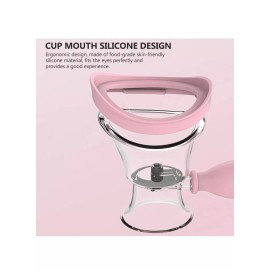 2 pcs Manual Air Pressure Eye Wash Cups, Effective Clean Silicone Squeeze