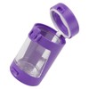 Glow Storage Jar with Grinder LED Waterproof Transparent Glass Seal