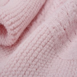 IDA KNITWEAR Cocoon Baby Blanket – Soft Hattush Yarn Baby Swaddle Sack (Pink)