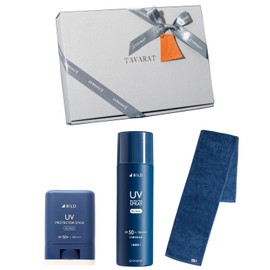BILD BILD-04-Uvstick Sunscreen Stick Type, Keeps Hands Dirty, UV Protection, Carry-on Maximum Value, Waterproof (Father's Day Gift Set)