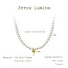 Dainty Pearl Necklaces for Women 14k Gold Plating White Tiny