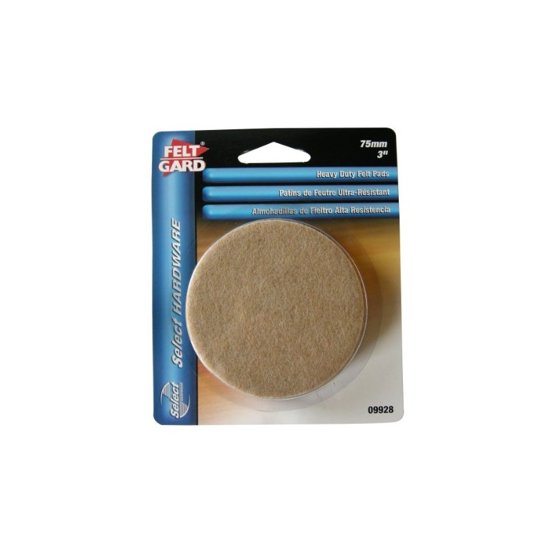 Felt Gard 75mm Large Round Furniture and Floor Protection Pads