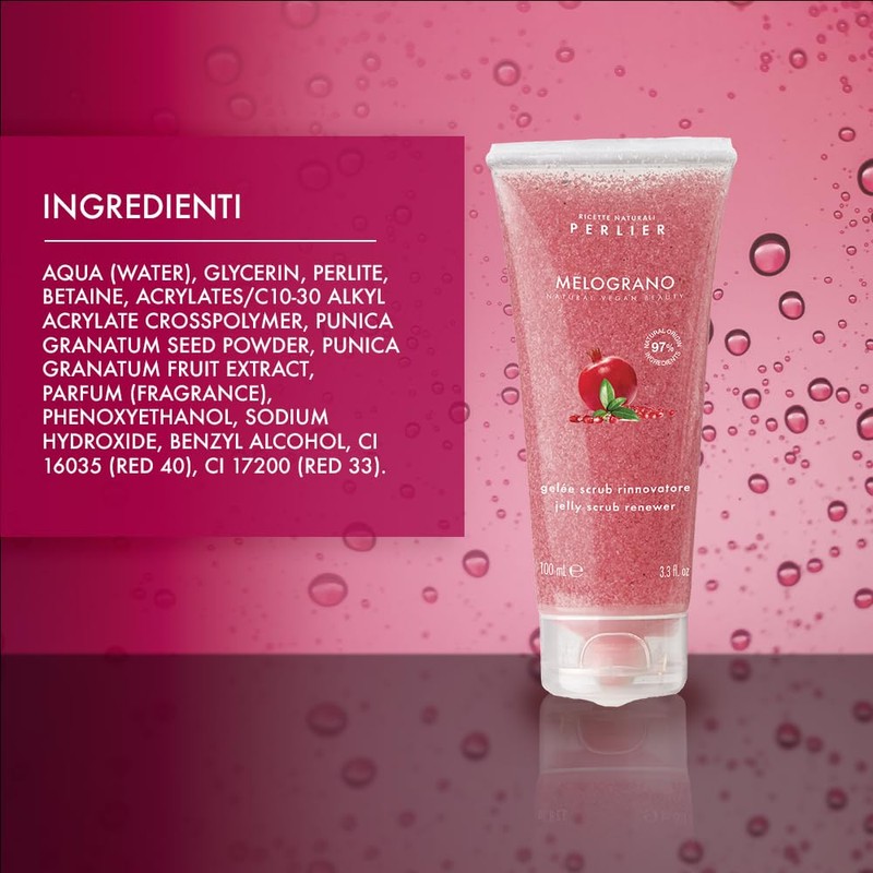 Perlier Pomegranate Jelly Face Scrub - Renews and Regenerates -
