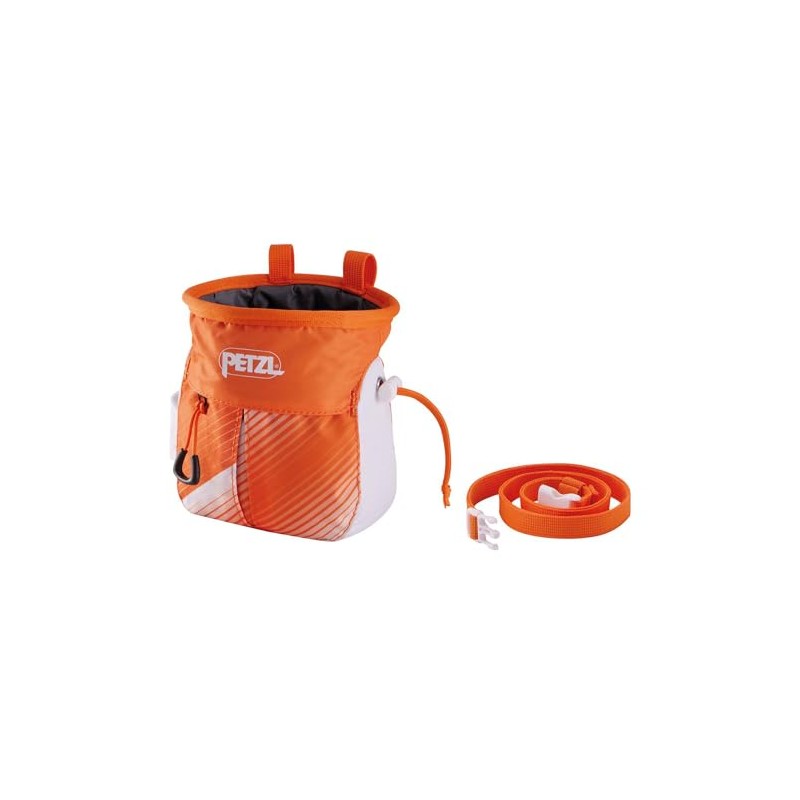 PETZL Sakapoche Chalk Bag Orange/White