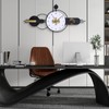 Anmotpe Oversized Large Modern Wall Clocks Iron Wall Clock Nordic