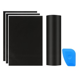 PATIKIL 15.3x10.4 Inch Laser Engraving Paper, 4 Pcs Laser Engraving Marking Color Paper with Blue Scraper for Fiber Laser Marking and Engraving on Metal Ceramics Glass, Gray