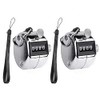 ZRAMO Metal Hand 4-Digit Tally Clicker Counter, Palm Clicker Digital