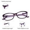 EYEGUARD 2 Pairs Reading Glasses for Women Ultra Clear Spring