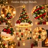 LED Santa Hat Hanging Light – Christmas Pendant Lamp with
