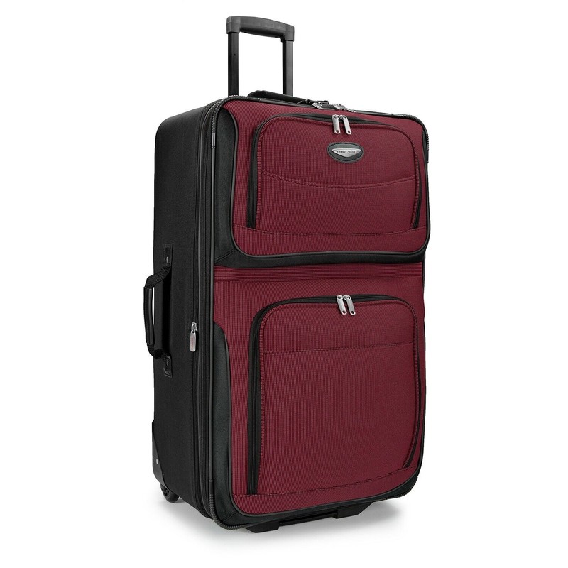 Travel Select Amsterdam Expandable Rolling Upright Luggage Red 4-Piece Set