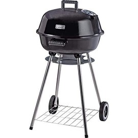 Duke Grills Omaha Charcoal Kettle BBQ Grill - 18” x 31” X 23” - 247 sq-in cooking surface - Cook 9+ burgers - Lid Hook - Stable 4 Leg Design - Heat Resistant Handles - Duals Vents - Ash Catcher