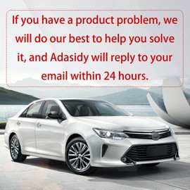 Adasidy Side mirror covers compatible with Toyota Camry Accessories,Side Rearview Mirror Guard Cover compatible with Toyota Camry Accessories 2018-2025(Glossy Black)