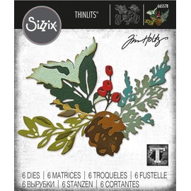 Sizzix Thinlits Christmas Brush Stroke Die Set by Tim Holtz