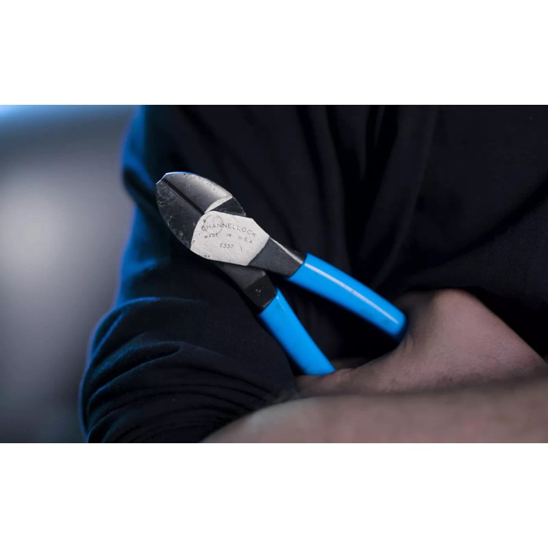 Channellock 337 7 Inch Diagonal Cutters Polished High Carbon Steel