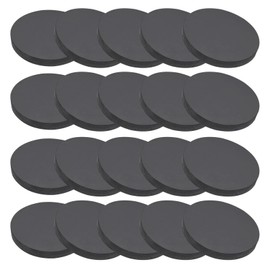 PATIKIL Rubber Resistant Washers 20 Pieces 45 mm ID x 6 mm Thick Rubber Round Sealing Pads Socket Spacer Washer for DIY Sealing Crafts, Black
