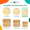 ECO SOUL 100% Compostable 10 Inch Square Palm Leaf Plates
