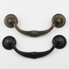 MuDuJia 4-Pack 4.5" C-C Vintage Look Antique Bronze Bail Drawer