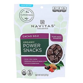 Navitas Naturals Snacks - Organic - Power - Cacao Goji - 8 oz - case of 12