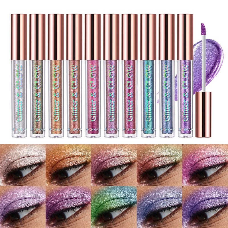 10 Colours Liquid Eyeshadow Set Liquid Chameleon Eyeshadow Metallic Eyeshadow