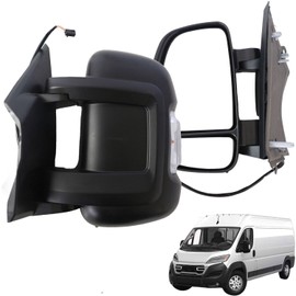 Marretoo Left Driver Side Mirror replacement for 2014-2025 Promaster 1500 2500 3500 Accessories 8+2 pins Heated Turn Signals Light Power Adjusted Glass Temperature Sensor (LH)