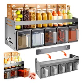 Especieros Pared Modernos,almacenar Especias Para Cocina