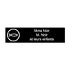 Black Evangelist Name Plate 10cm x 2.5cm 1 to 3