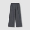 JAJU [JAJU] Women's Crinkle String Wide Pants_Charcoal