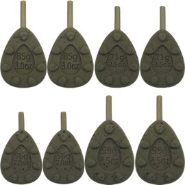 Paradox Fishing Inline Carp Lead Set of 8 – 2 x 56 g / 71 g / 85 g / 99 g I Carp Lead Carp Lead Fishing Fishing Accessories