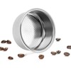 3Pcs Coffee Portafilter Filter 51mm Stainless Steel Double Serving Rust